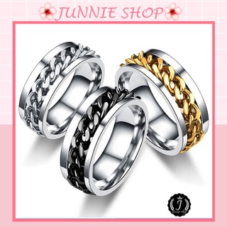 Nhẫn đeo tay bằng thép không gỉ thời trang cá tính cho cặp đôi DC01