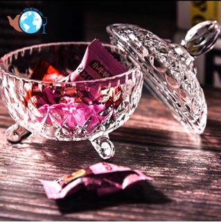 Thố thủy tinh / thố pha lê đựng mứt tết