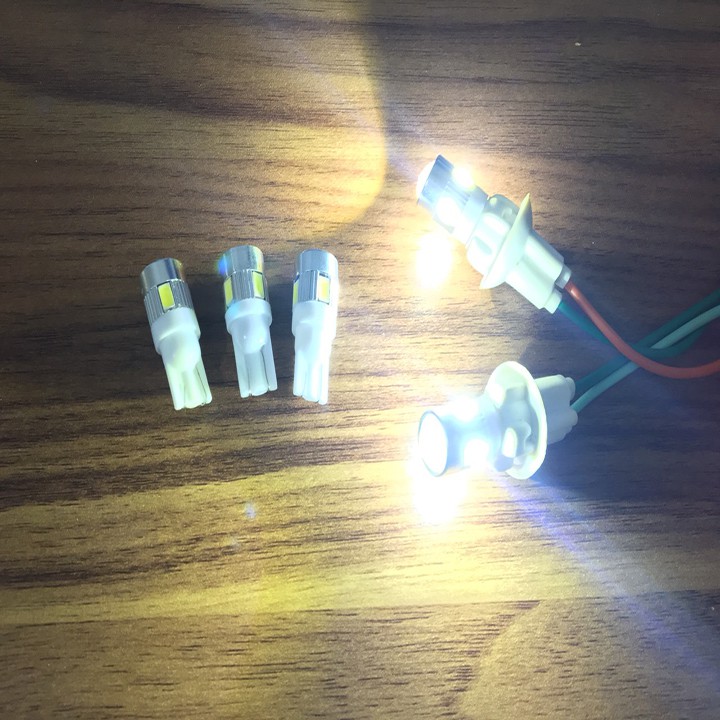 ĐÈN LED XI NHAN DEMI 5 TIM. BÓNG ĐÈN LED XI NHAN KIỂU AUDI  - DXNA