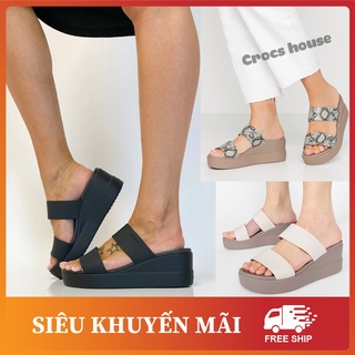 (Cao cấp) Dép xuồng cross brooklyn 5 phân, dép cross brooklyn đế bánh mỳ, dép cross nữ đế cao - Cross house