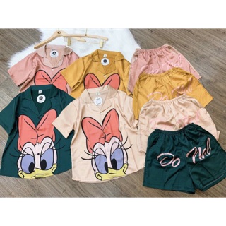 Bộ pijama cộc vịt donal siêu hót ảnh thật