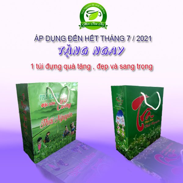 Trà xanh - trà búp Tân Cương Thái Nguyên loại ngon-2 gói x 500g + túi đựng quà sang trọng | BigBuy360 - bigbuy360.vn