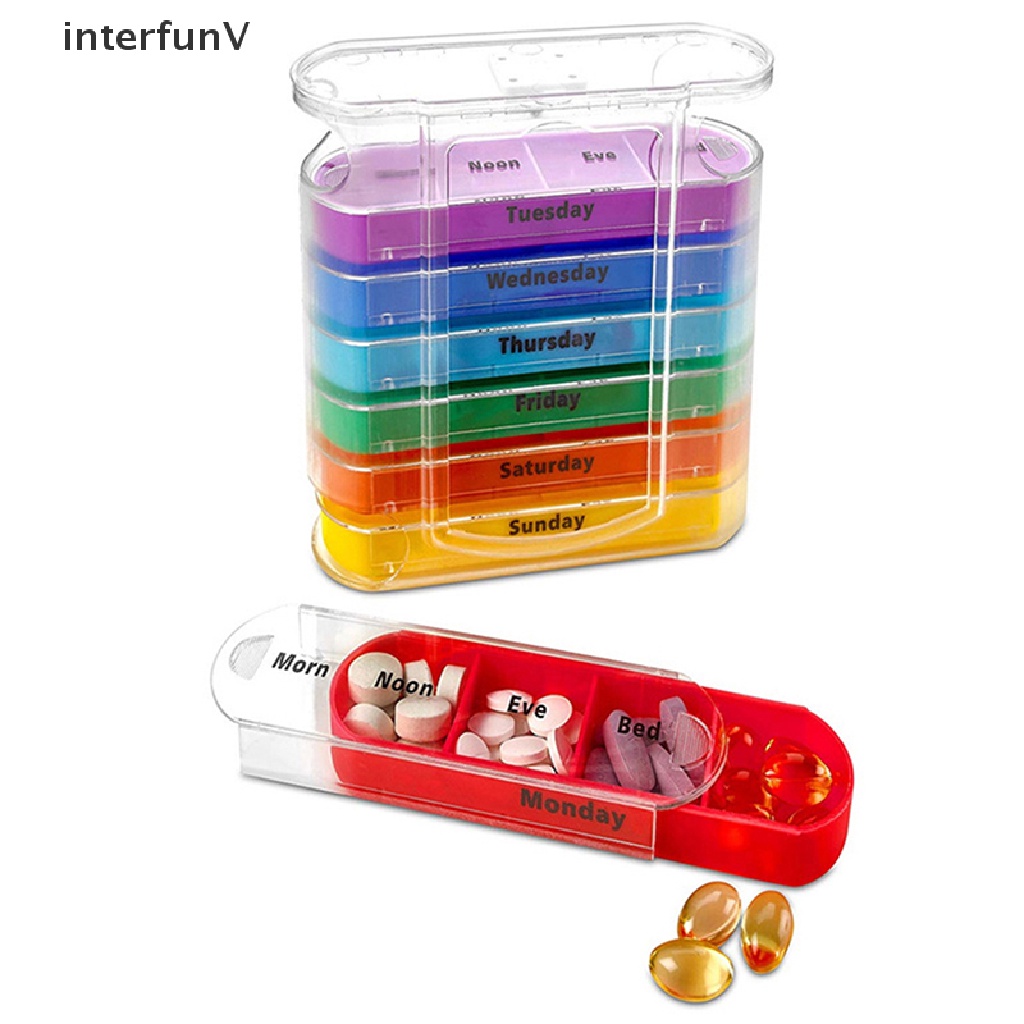 Hộp Đựng Thuốc 28 Ngăn 7 Ngày Bằng Nhựa Tiện Dụng