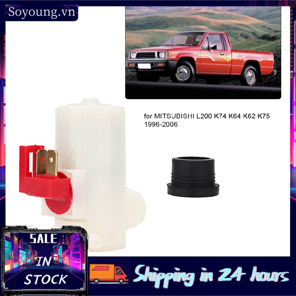 Máy Bơm Nước Rửa Kính Chắn Gió Kèm Vòng Đệm Cho Mitsubishi L200 K74 K64 K62 96-06 Mbitz007302