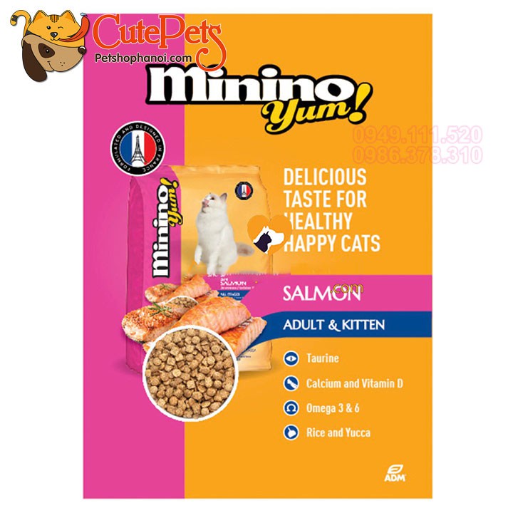 Thức ăn mèo MININO YUM 1,5kg - Phụ kiện thú cưng Hà Nội