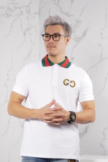 Polo gu ci chữ nổi