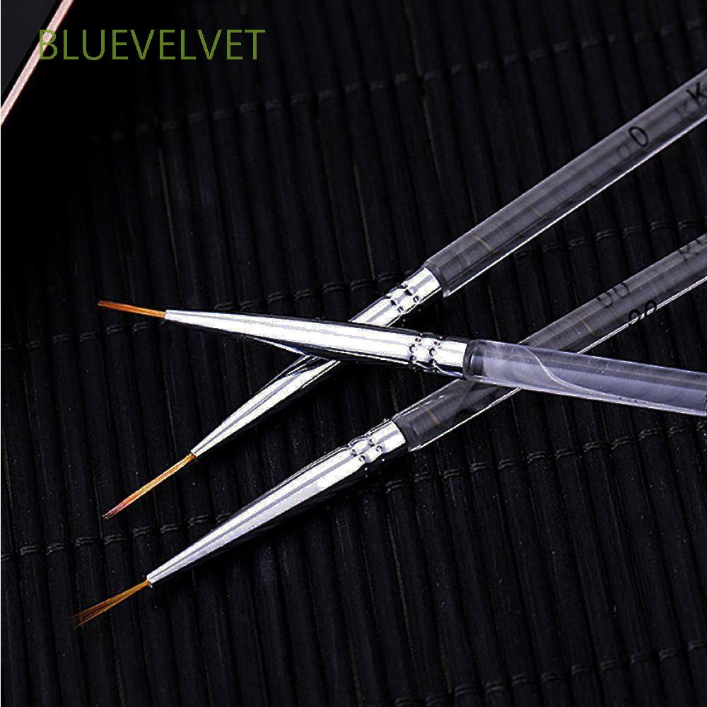 Bộ 3 cọ vẽ họa tiết hoa cho móng tay phong cách Pháp DIY