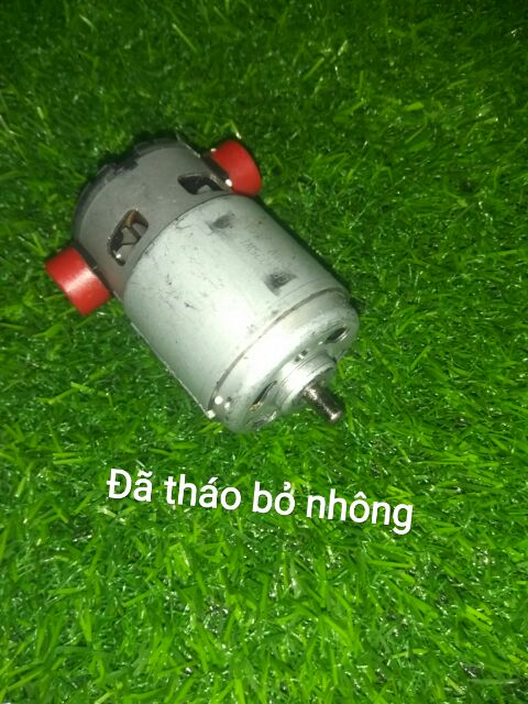 Motor 775 400w (18v full tải 22A) trục tròn. đầu bạc đạn, thay được chổi than 18000rpm