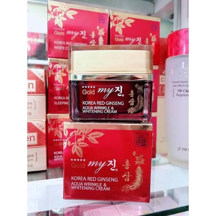 KEM HỒNG SÂM HÀN QUỐC MY GOLD KOREA RED GINSENG WHITE CREAM