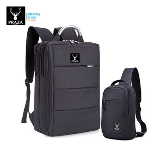 Combo Balo Công Sở & Túi Đeo Messenger Cao Cấp PRAZA (BL161&DC112)
