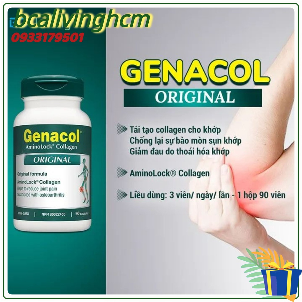 Thực phẩm bảo vệ sức khỏe Genacol Original.Tăng tiết dịch và tái tạo sụn khớp giảm đau khớp,khô khớp,thoái hóa khớp