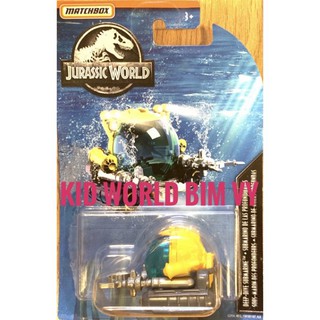 freeship Tàu ngầm mô hình Matchbox Jurassic World Series Deep-Dive Submarine GDP04.