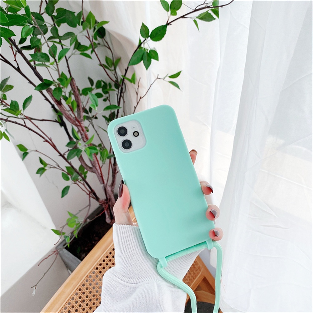 Ốp Lưng Sang Trọng Có Dây Đeo Chéo Cho iPhone 13 Pro Max 13Mini 12 Pro Max