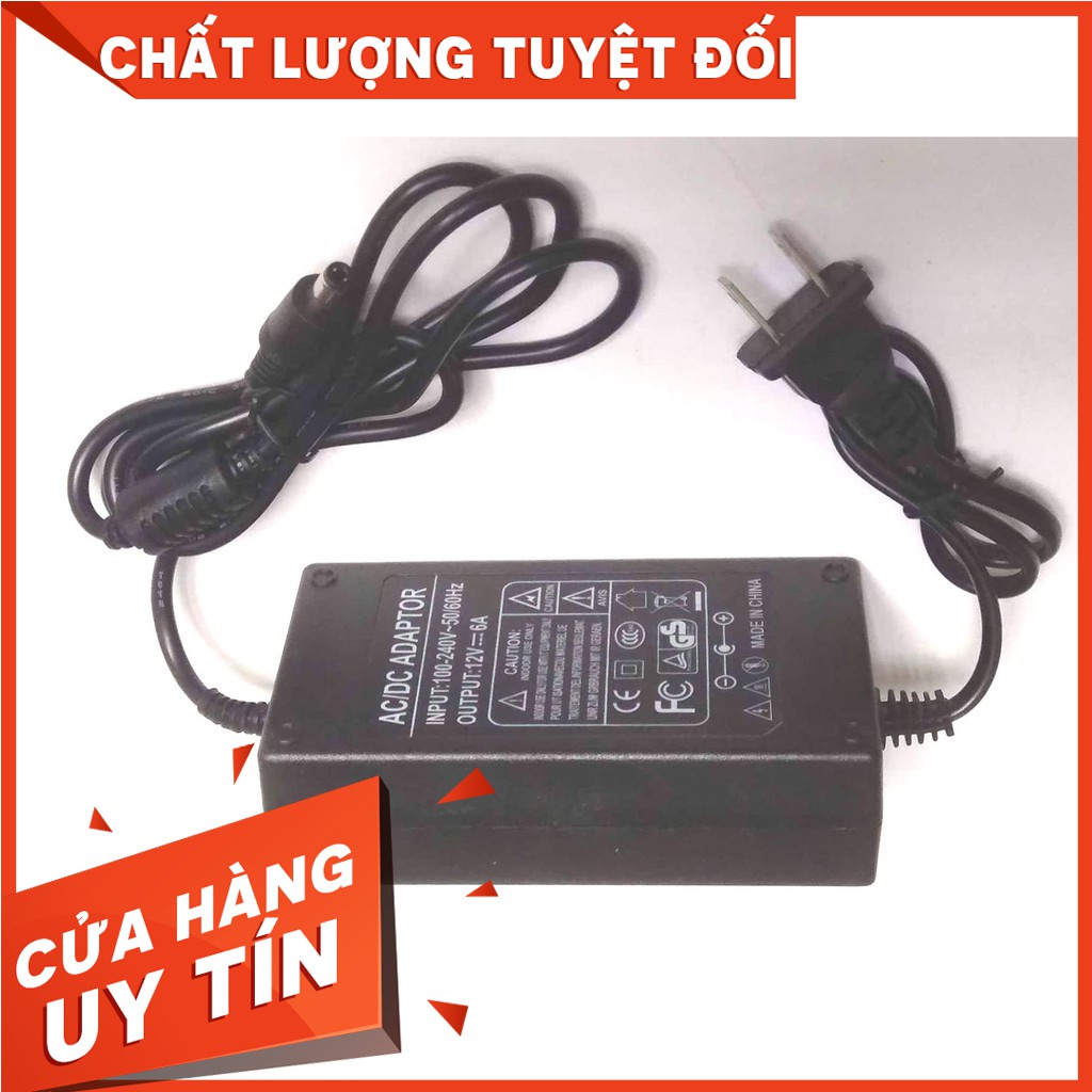 Nguồn (Adapter) biến thế đổi nguồn từ 220v xuống 12v 6A 5.5x2.5mm