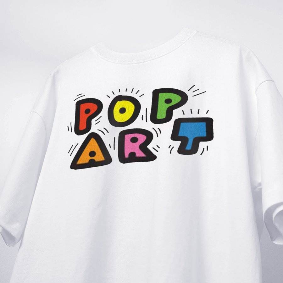 Áo thun nữ nam Áo thun nữ tay lỡ Basic Hàn Quốc Pop Art BB3811 phông Hàn Quốc local brand MVR
