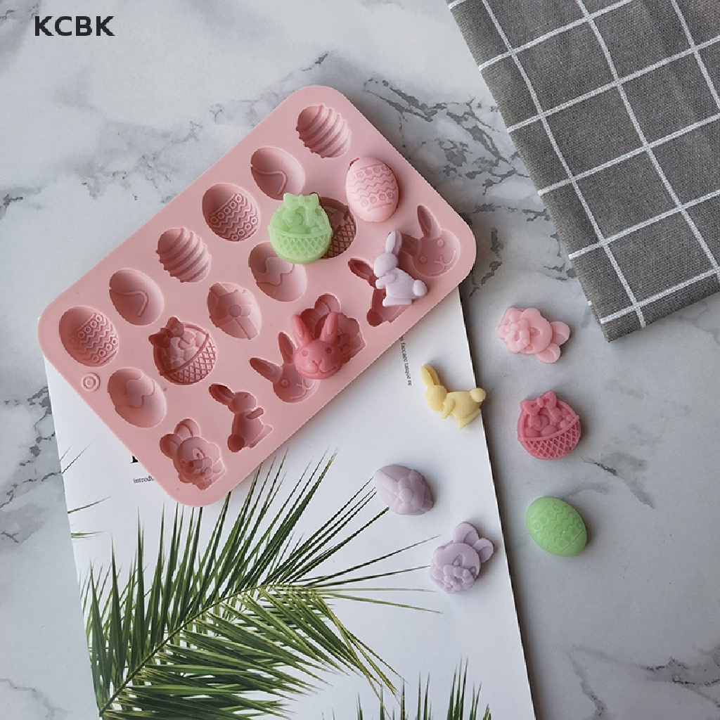 Khuôn Silicone Làm Bánh Kẹo Hình Thỏ Phục Sinh