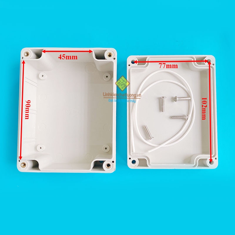 COMBO 2 hộp nhựa 115x90x55mm chống ẩm