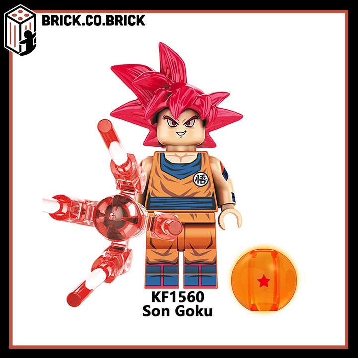 Dragon Ball Bảy Viên Ngọc Rồng Đồ chơi Lắp ráp Mới Nhất Son Goku Vegeta Vegetto Broli KF6142