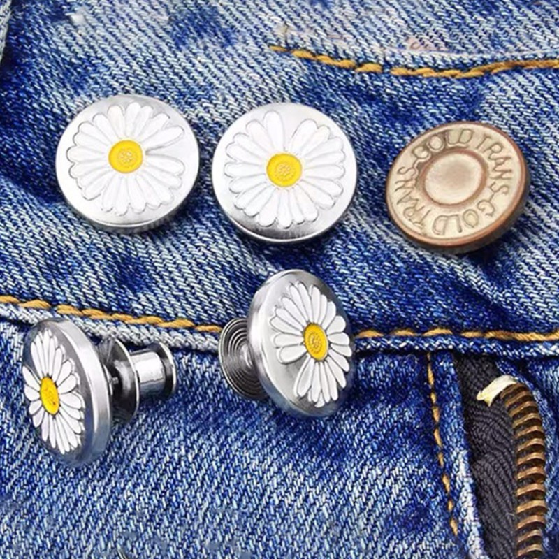 Nút gài quần jeans  không cần ghim có thể điều chỉnh dùng may quần áo DIY