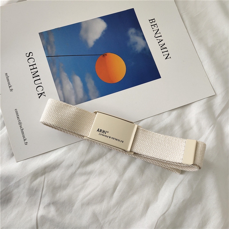 Thắt Lưng Canvas Đơn Giản Thời Trang Cho Nữ