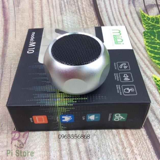 Loa Bluetooth Mini Siêu Nhỏ M10 Vỏ Kim Loại, Âm Thanh Cực Chất, Nghe Nhạc Cực Hay, Có Dây Đeo Balo Tiện Lợi