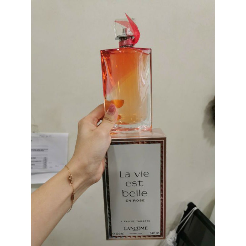 Nước hoa sân bay Nước Hoa Lancom La Vie Est Belle EN ROSE Fullbox 100ml