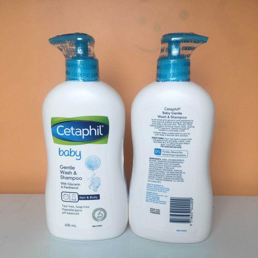 Sữa tắm gội cho bé⚜️NEW⚜️ Sữa tắm gội Cetaphil Cetaphil Baby Gentle Wash & Shampoo 400ml