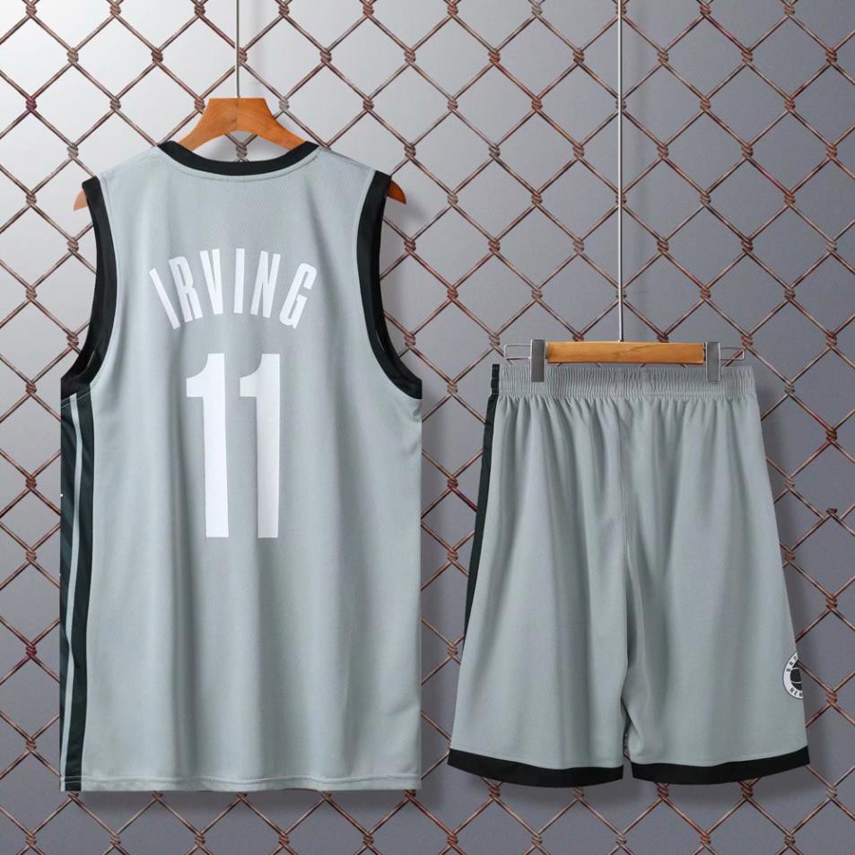 Bộ đồ đồng phục chơi bóng rổ theo phong cách NBA Brooklyn Nets Kyrie Irving 11 Kevin Durant 7 dành cho nam  ཾ