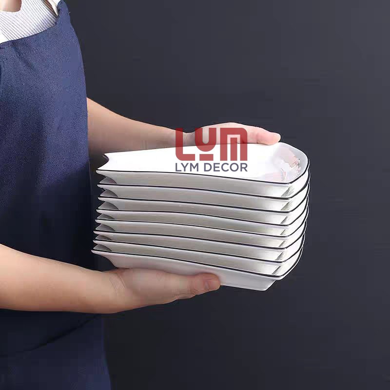 (SẴN) Set mâm cỗ 9 món sứ trắng cao cấp - Hàng xuất châu Âu