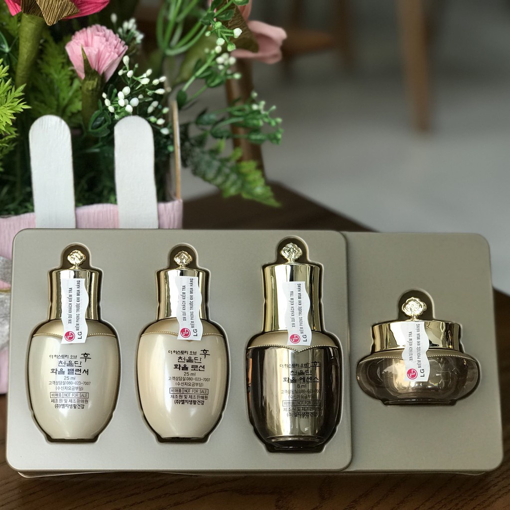 Bộ dưỡng tái sinh dưỡng trắng, phục hồi tái tạo trẻ hóa da - Whoo Cheonyuldan Ultimate Regenerating Gift Set