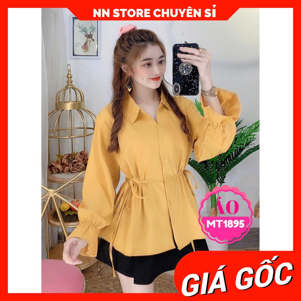 ÁO SƠ MI RÚT EO XINH XẮN MT1895 ⚡FREESHIP⚡100% ẢNH THẬT⚡ NN CHUYÊN SỈ - NN STORE