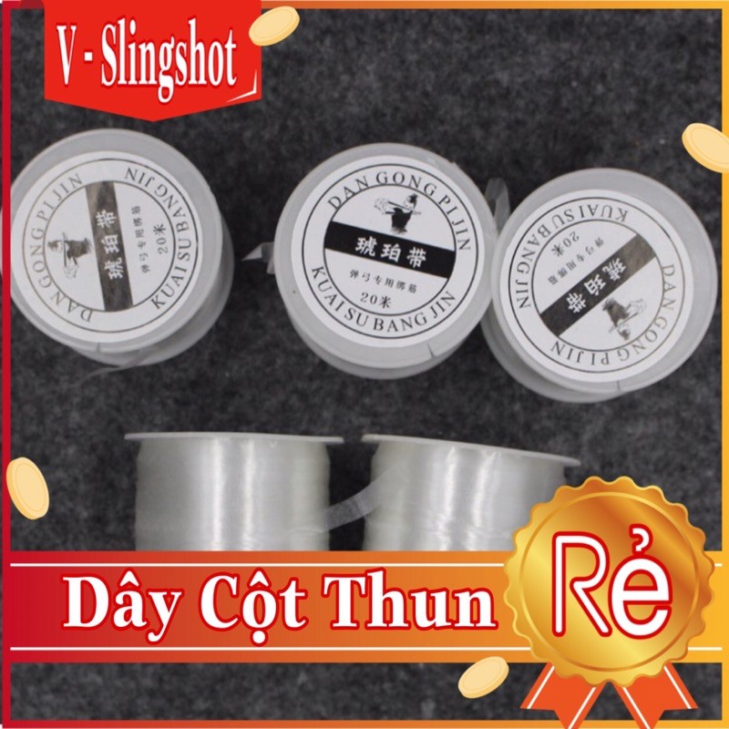 [Giá Rẻ] Cuộn Dây Cột Thun Ná Cao Su ( Loại Dẹp ) 20 Mét