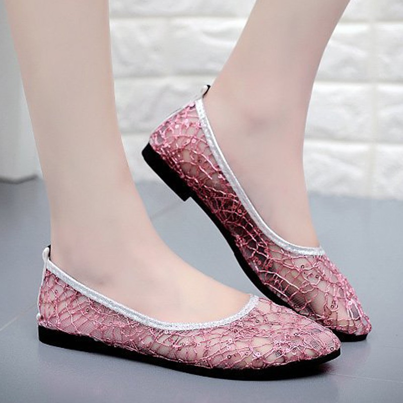 Giày búp bê lưới cao su thoáng mát siêu bền-305 | BigBuy360 - bigbuy360.vn