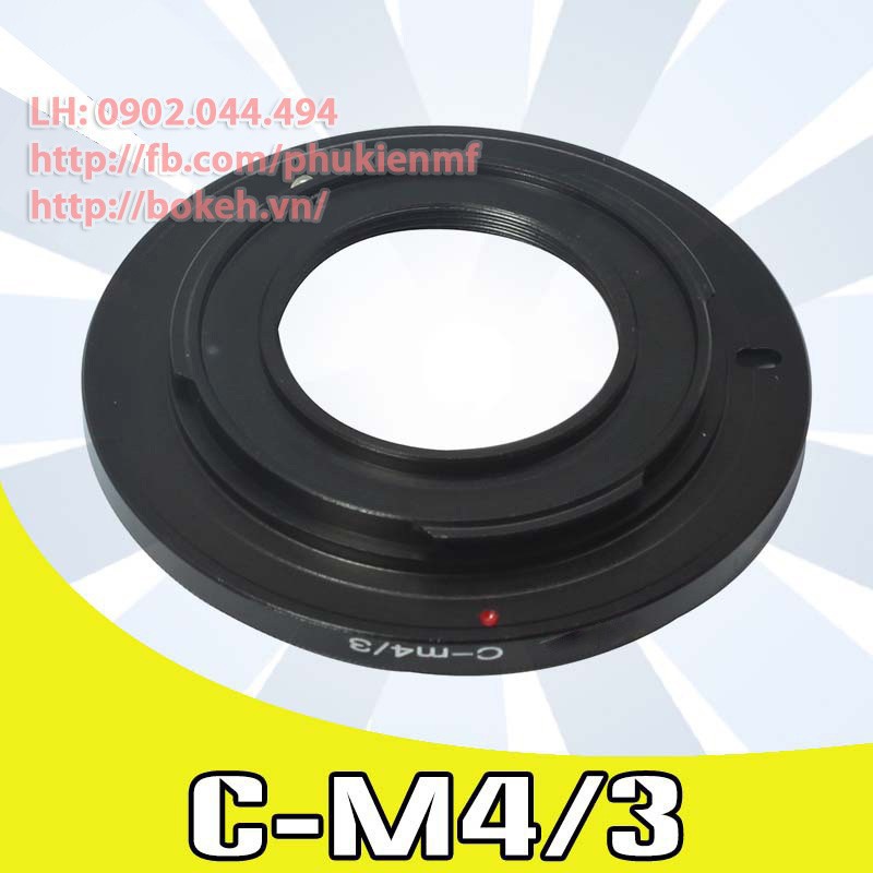 Ngàm chuyển C-M4/3 Mount adapter chuyển lens ngàm Cine (C) sang body ngàm M4/3 Micro Four Thirds ( Cine-M4/3 C M43 )