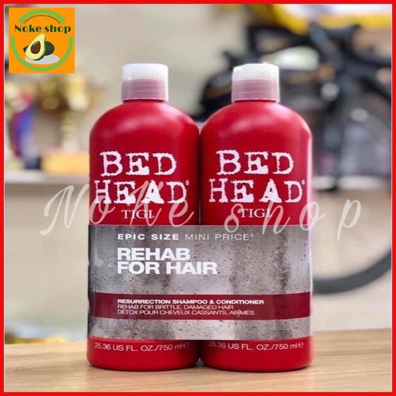 Dầu Gội TIGI Đỏ, Dầu Gội TIGI BED HEAD Phục Hồi Cấp Độ 3 (gội + Xả)