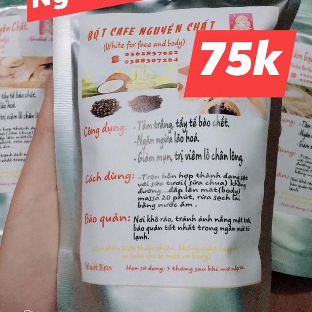 Bột Cà Phê Nguyên Chất Handmade