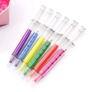 Bút dạ quang hình ống tiêm