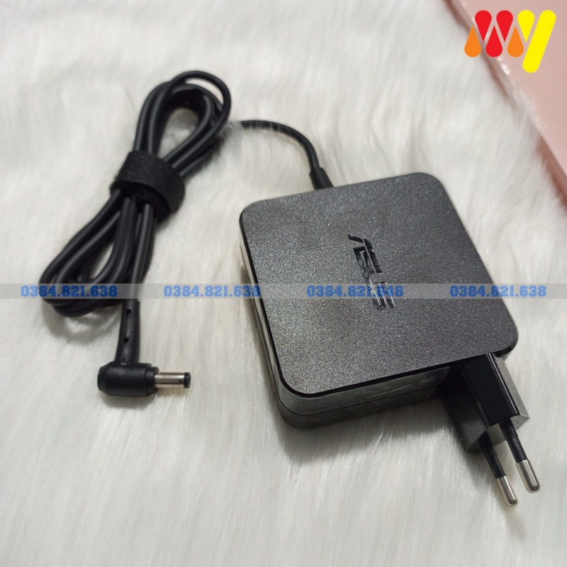 Sạc laptop Asus 19V-3.42A - Chân thường Củ Vuông - ZIN Bảo hành 18T