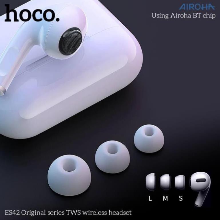 [Mã 267ELSALE hoàn 7% đơn 300K] Tai nghe Bluetooth Hoco ES42, sạc không dây, popup, định vị, chính hãng bảo hành 02 năm
