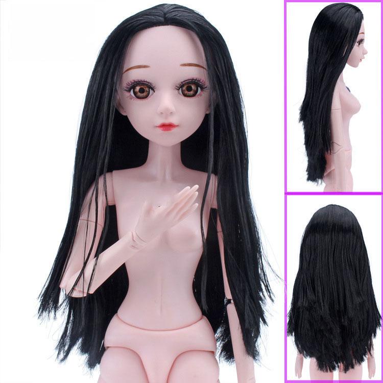 Búp Bê Trơn BJD 18 Khớp Linh Hoạt Mắt 3D Lấp Lánh - Cao 60cm KHÔNG NHẠC