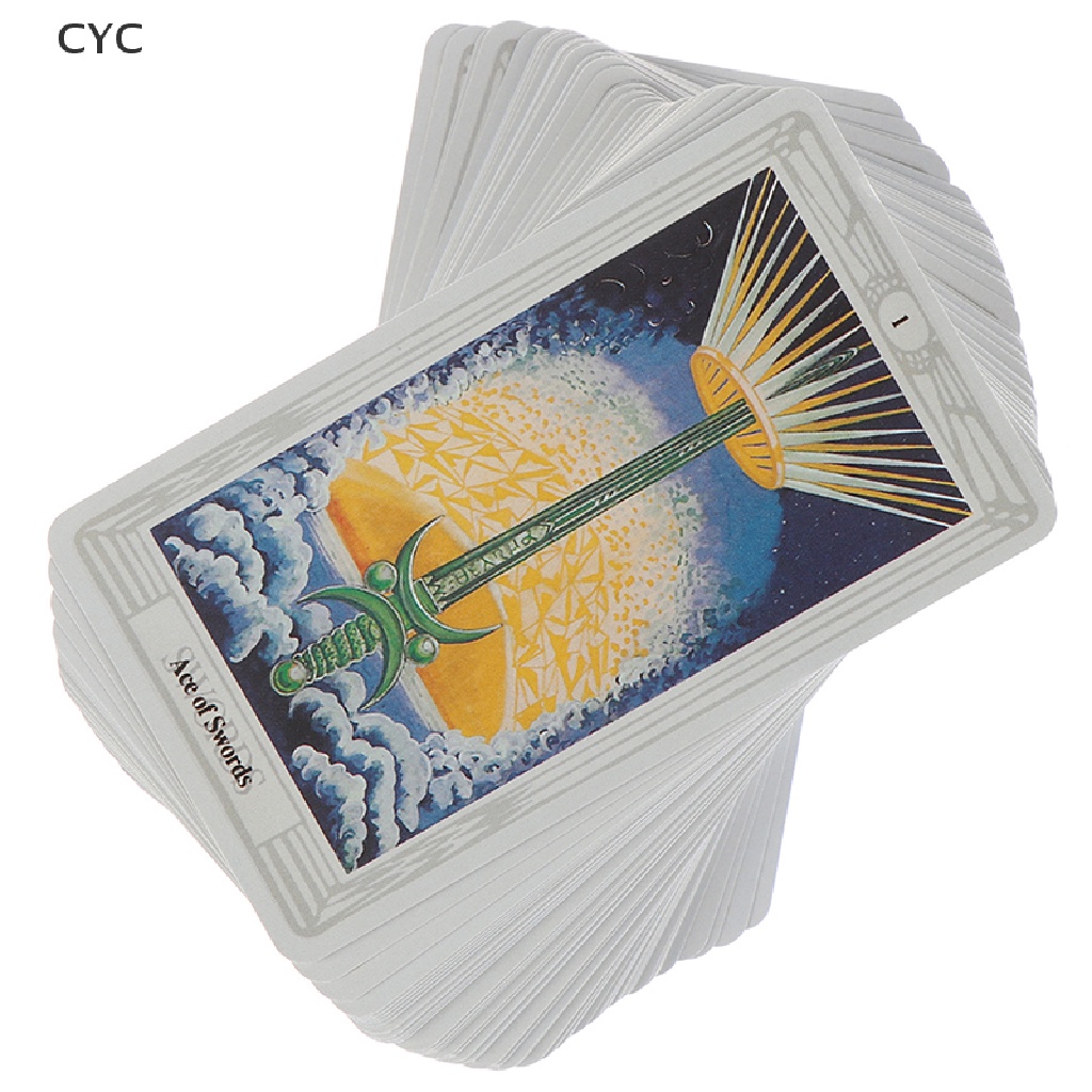 CYC 78 Cards Egyptian Myth Divination Aleister Crowley Thoth Tarot Pocket Guidebook CY