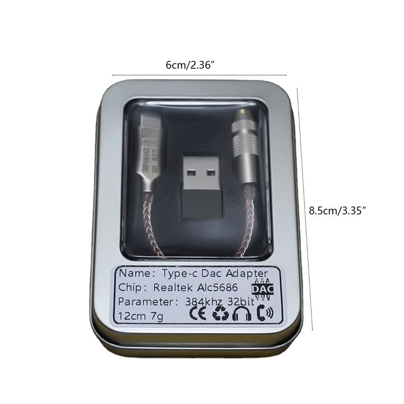 Cáp Chuyển Đổi Type C Sang 3.5mm ALC5686 HIFI Chuyên Dụng Chất Lượng Cao