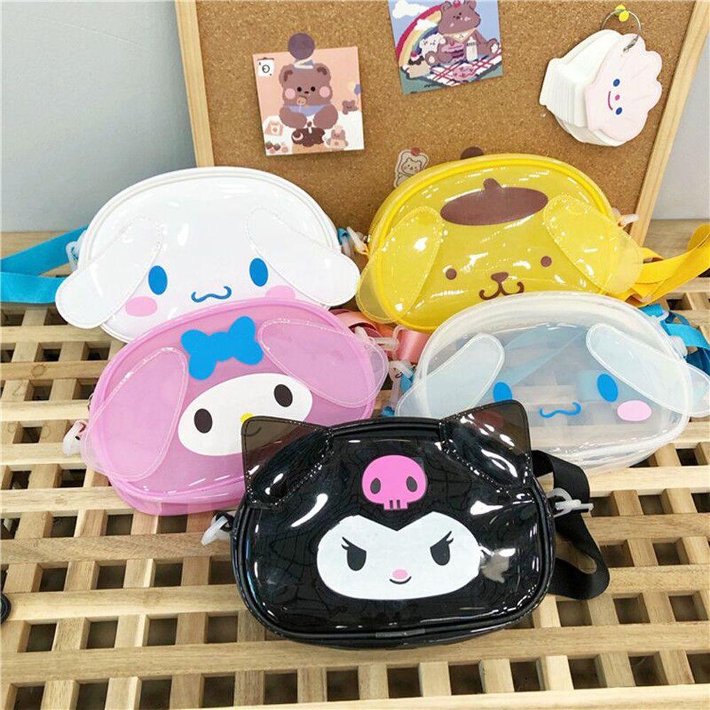 Ba Lô Đeo Vai Hình Búp Bê Hoạt Hình Kuromi Pom Pom Purin Dễ Thương Cho Nữ