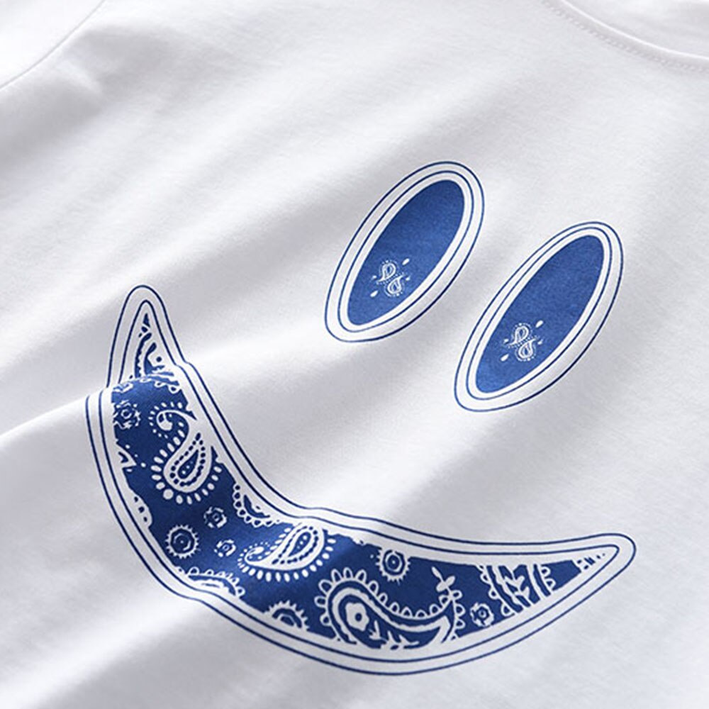 BEAR LEADER Set Đồ Mùa Hè 2 Món Gồm Áo Thun Mặt Cười In Họa Tiết Hoa + Chân Váy Thời Trang 2023 Cho Bé Gái