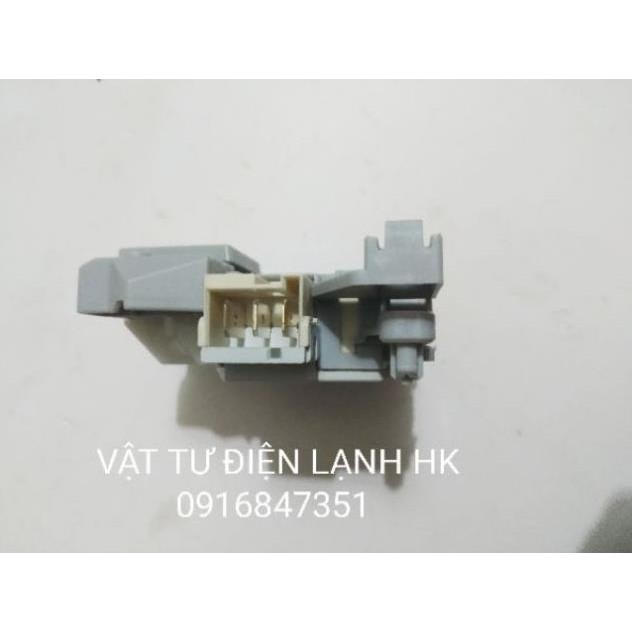 Công tắc khoá cửa máy giặt Electrolux 3 chân inverter Khóa cửa MG Elec in DKS10628 DKS03515 vuông dẹt