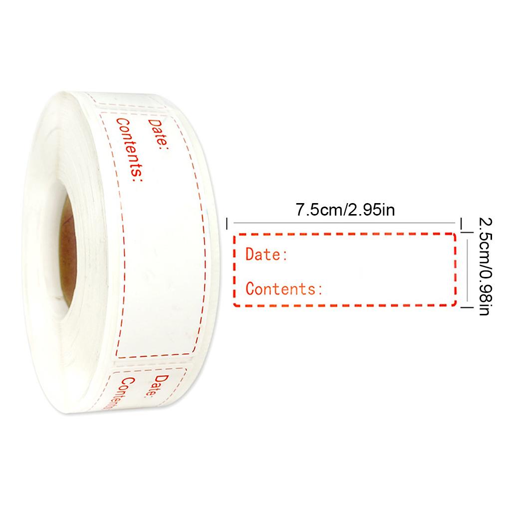 [toyman] Cuộn 150 Miếng Dán Tủ Lạnh Nhà Bếp Bền Bỉ Bảo Quản Thực Phẩm Đông Lạnh