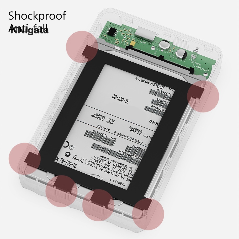 Hộp Đựng Bảo Vệ Ổ Cứng Sata Usb 3.0 2.5inch Bằng Silicon | BigBuy360 - bigbuy360.vn