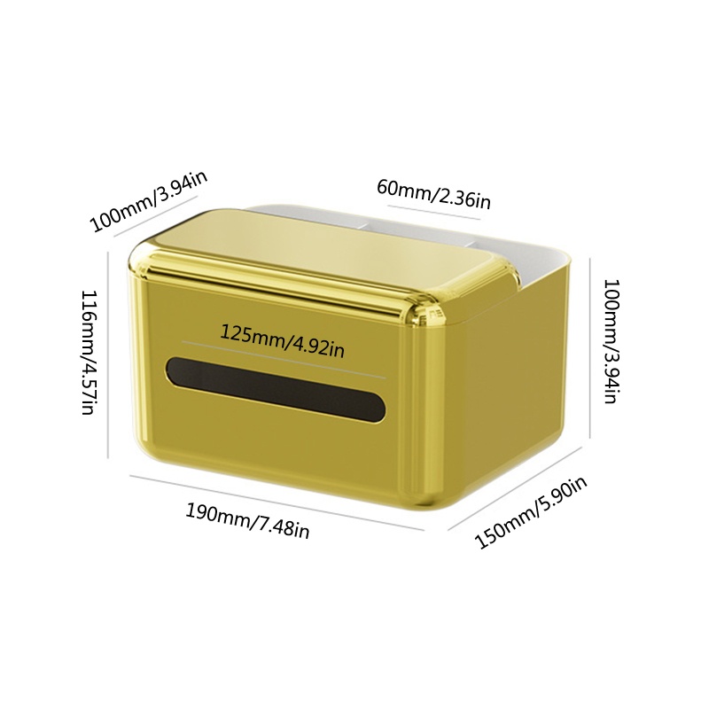 Hộp Đựng Khăn Giấy Siêu Nhẹ Có Nắp Đậy Giá Đỡ