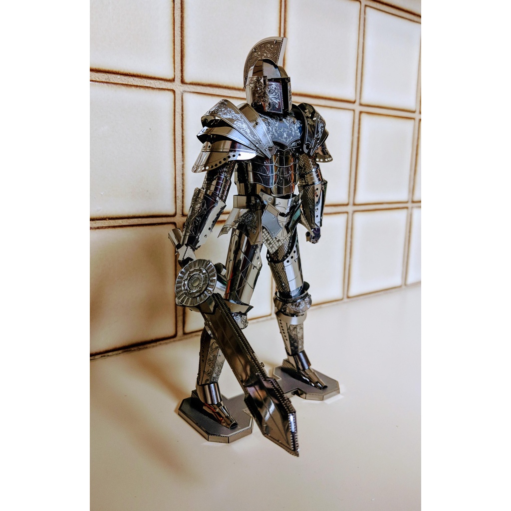 Mô Hình 3D Kim Loại Áo Giáp Kỵ Sĩ Bóng Đêm