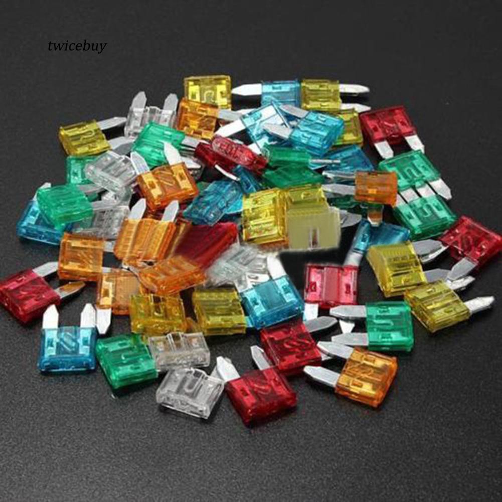 Bộ 60 cầu chì mini twby _ 5 / 10 / 15 / 20 / 25 / 30A cho ô tô xe tải | BigBuy360 - bigbuy360.vn